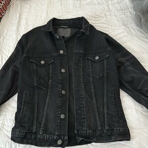 American eagle black denim jacket